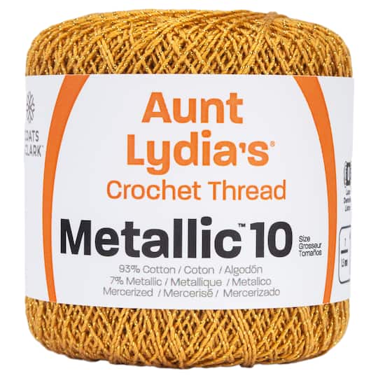 Aunt Lydia&#x27;s&#xAE; Metallic Cotton Crochet Thread